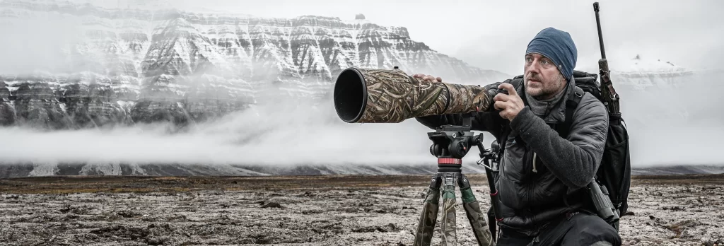 Danish wildlife photographer Morten Hilmer - Shot of Long Telephoto Lens