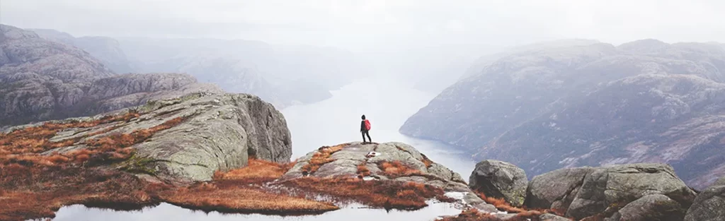 Alex Strohl Minimalist Landscape Photograph - Mountain Peak